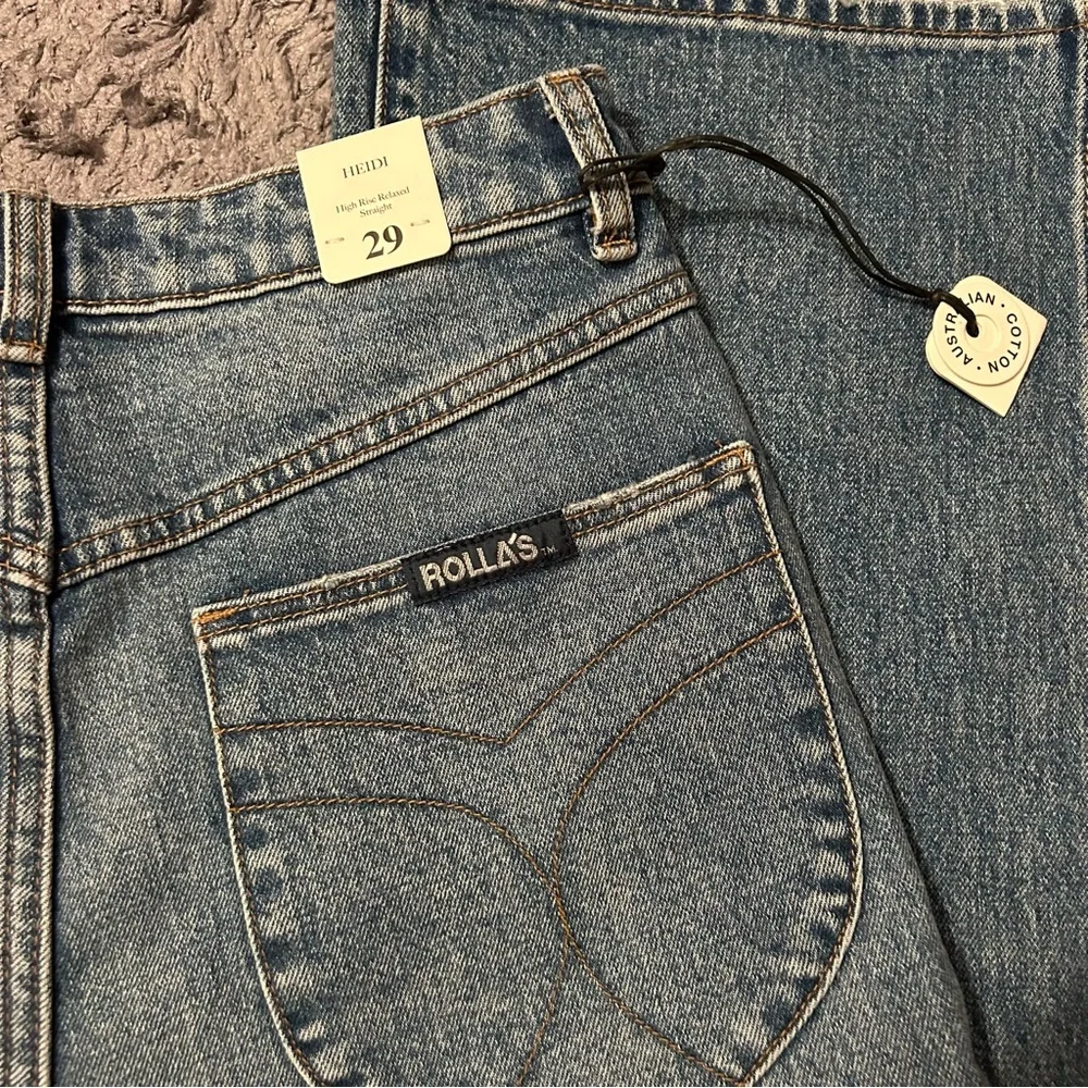 ROLLA'S Vintage Wash Straight Jeans - Picture 3 of 4